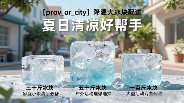松江降温大冰块配送_海鲜排档降温解决方案_高温天气大冰块配送